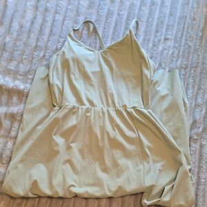 Elegant Light Green Spaghetti Strap Dress